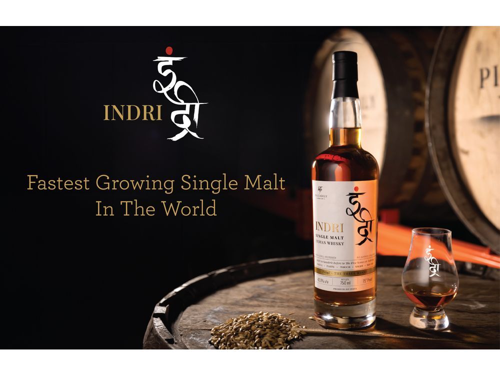 Indri Becomes the Fastest Growing Single Malt Brand in the World: Sells Over One Hundred Thousand Cases in Its Second Year | Financial Post